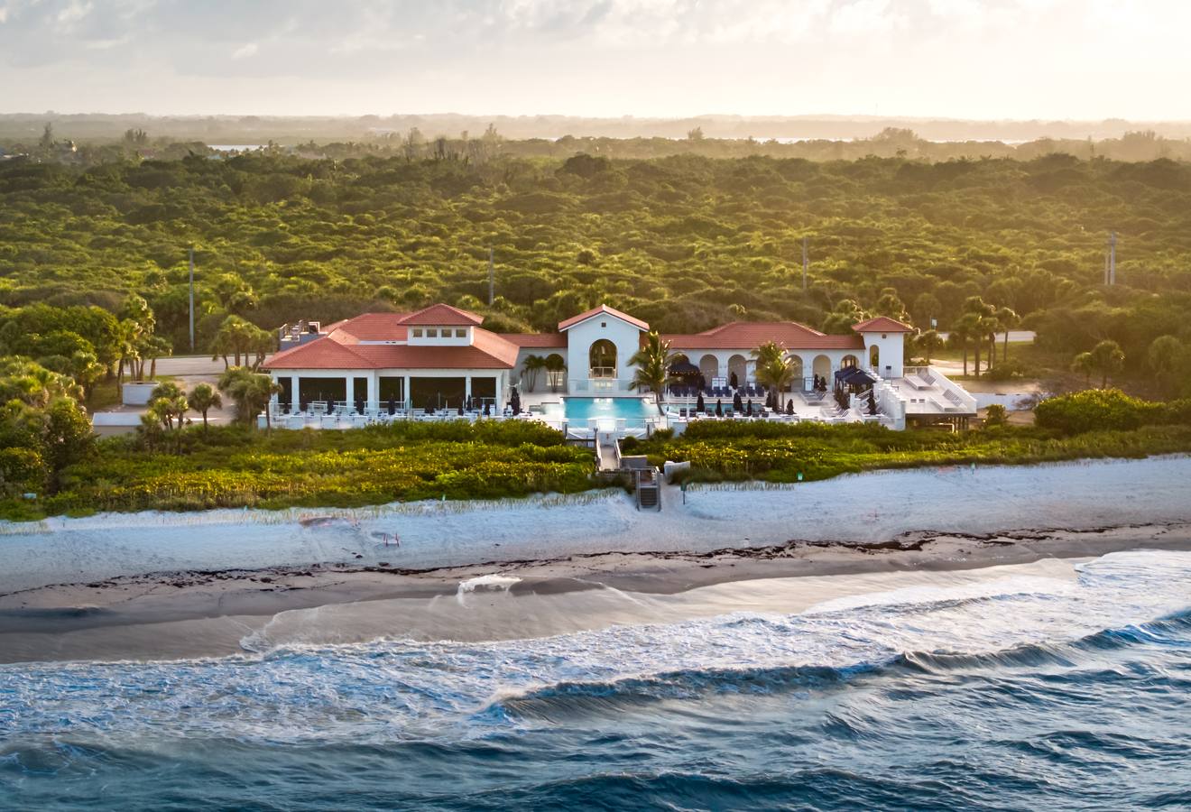 Vero Beach luxury barrier island aerial — national and global marketing reach for Treasure Coast sellers