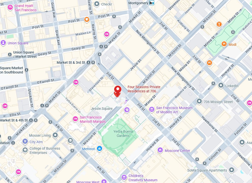 706 Mission Street Location Map San Francisco